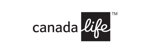 Canada Life logo, with 'Canada Life' in lowercase letters and a maple leaf icon.