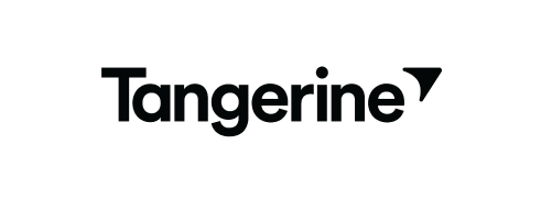 Tangerine logo, with 'Tangerine' written in lowercase and a small orange triangle as an accent.