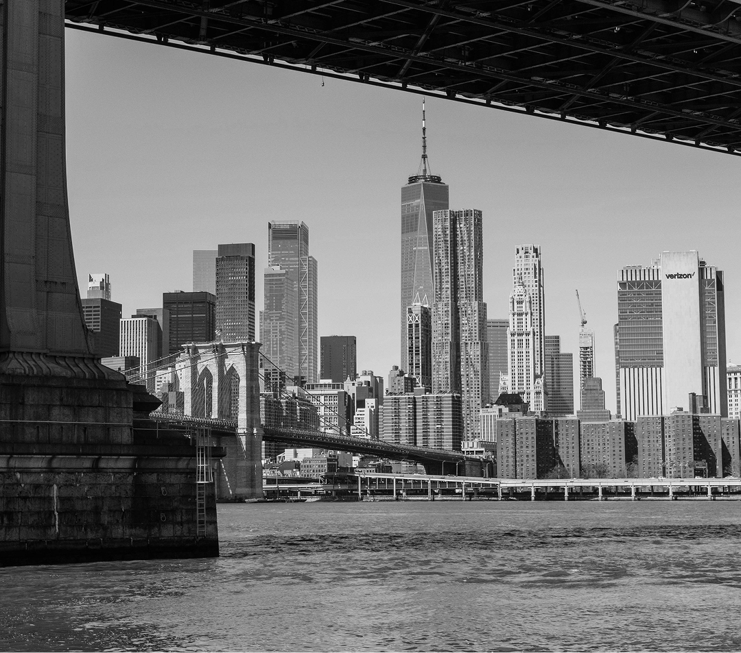 Brooklyn Bridge and NYC skyline